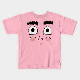 An Unsettling Face. Kids T-Shirt